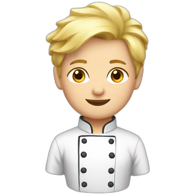 German chef with blonde hair emoji