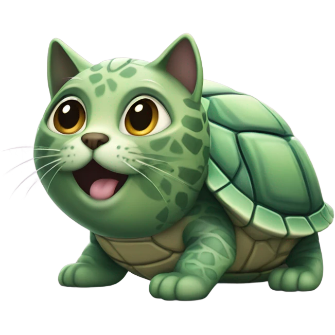 Turtle cat emoji