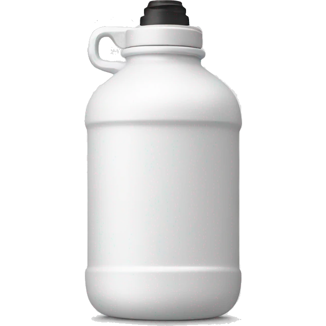 white water bottle with handle on top emoji