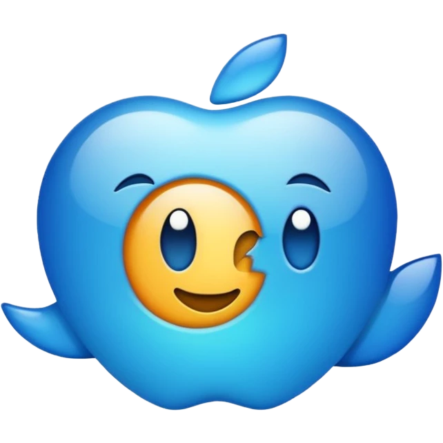 Blue emoji