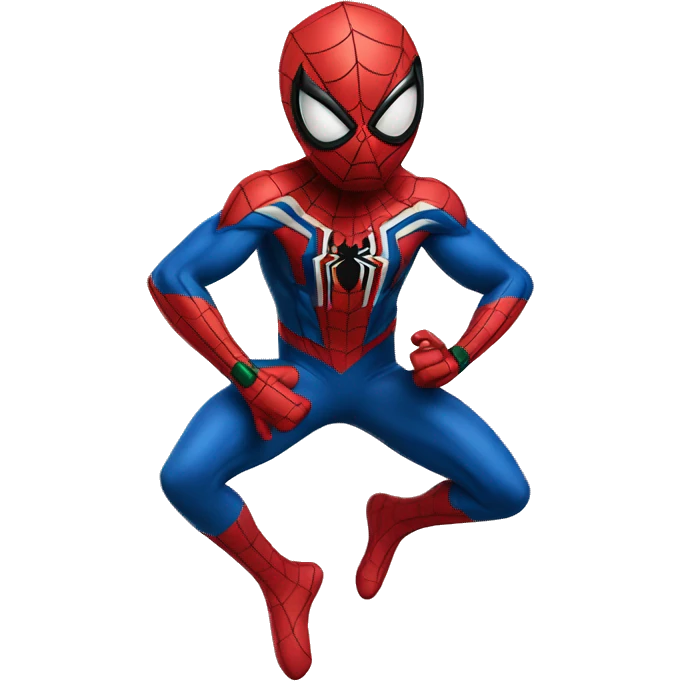 Spider-Man on Christmas tree emoji