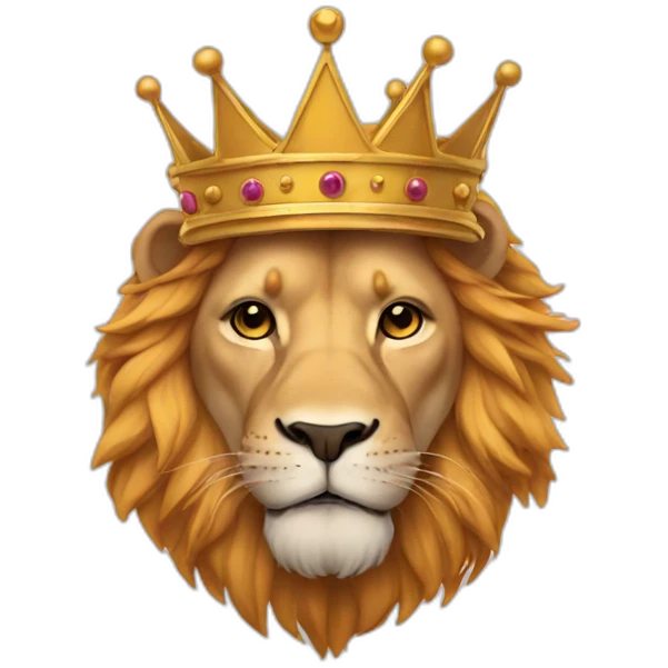 Crown lion  emoji