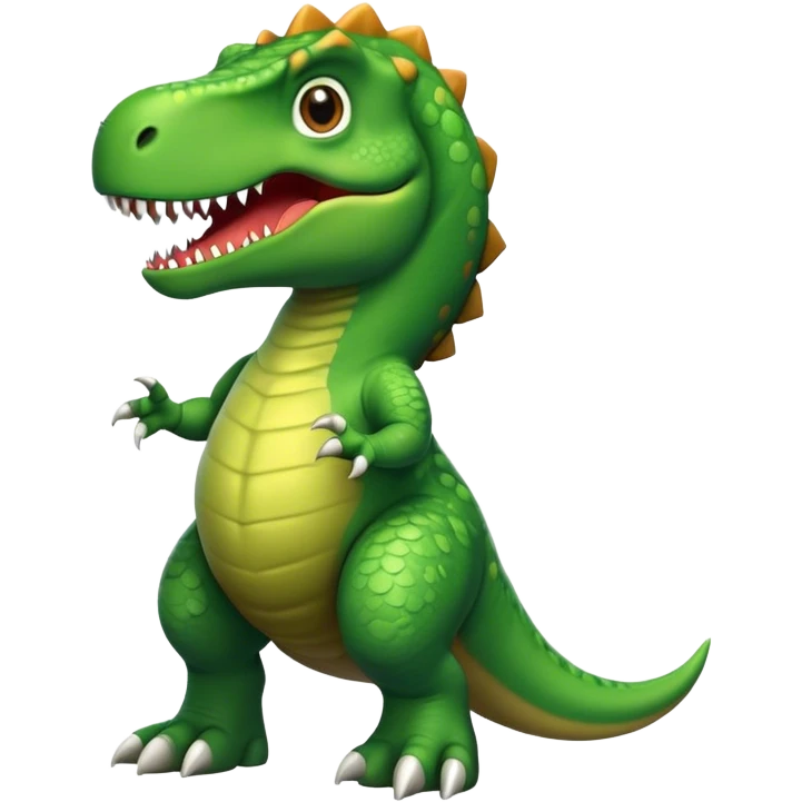 Dinosaur wearing a t rex shirt emoji