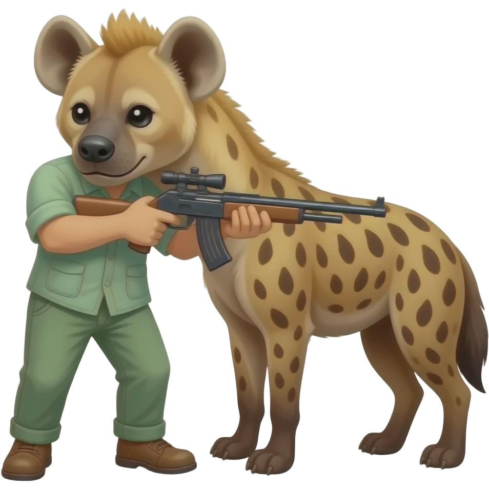 local community shooting hyena emoji