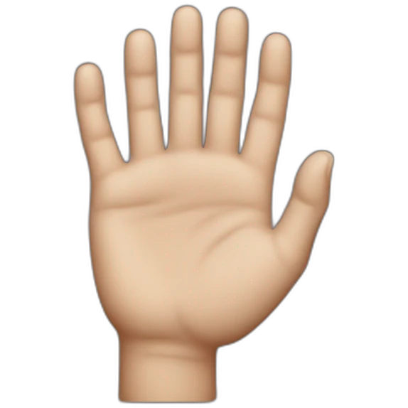 Hand soft emoji