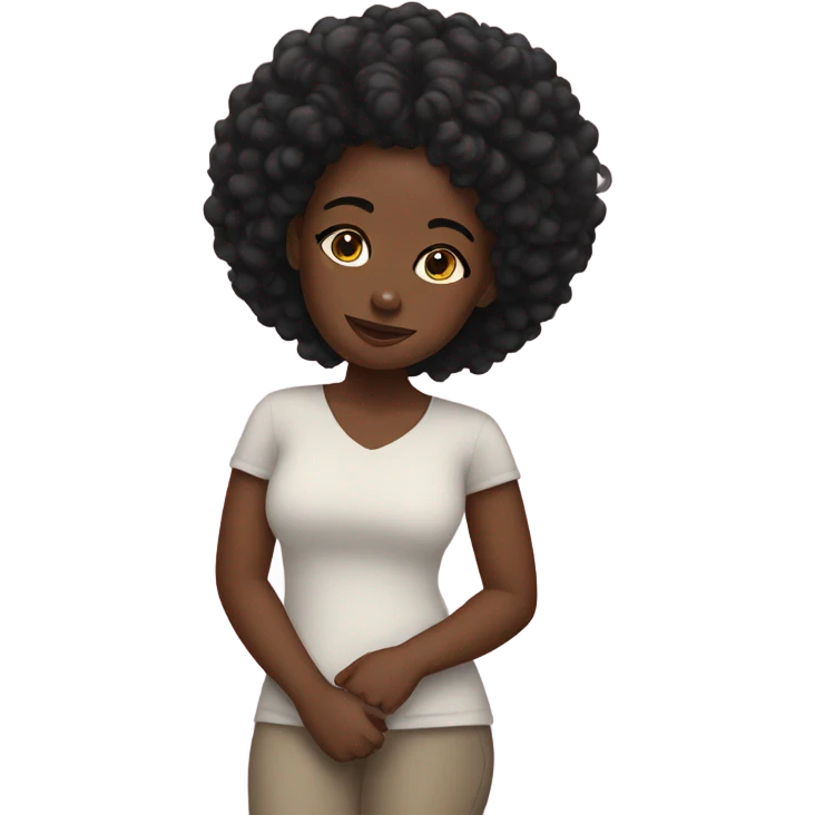 Black girl self care emoji