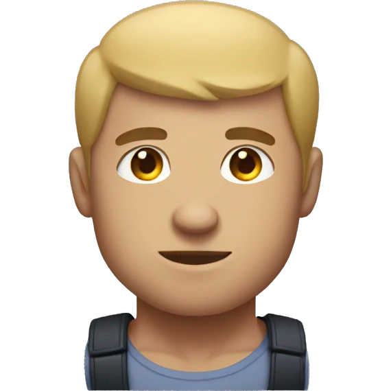 huge buff guy with small head emoji