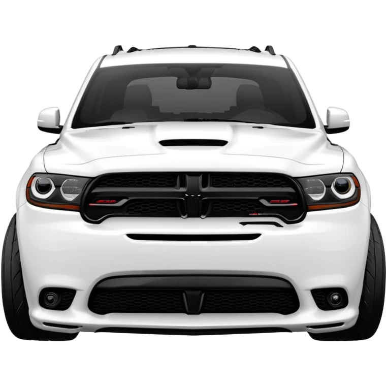 Durango DOSH HellCat SRT white and With low suspension body kit 4k, 8k and carbon: spoiler Wheels and hood  emoji