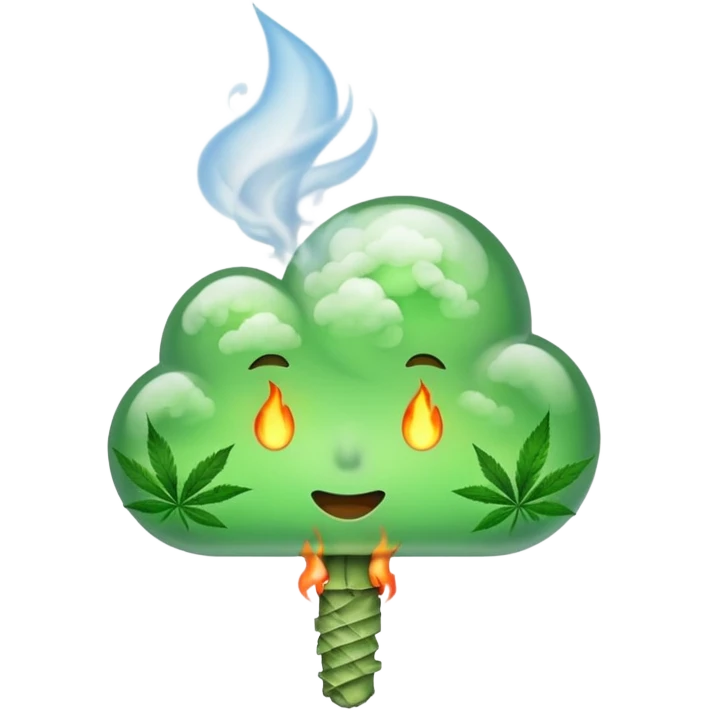 weed smoke joint emoji