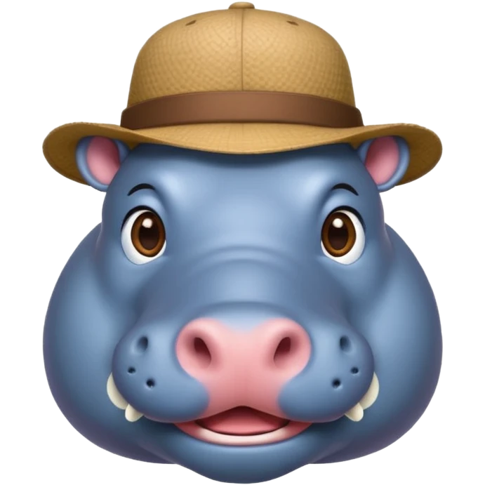 hipoptamus wearing hat emoji