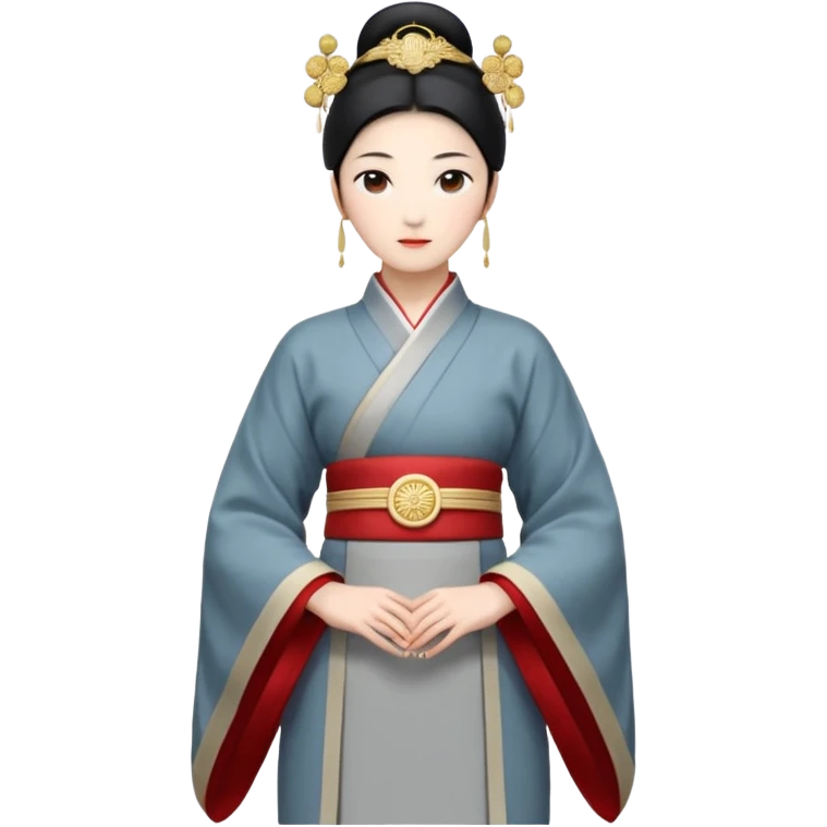 一个女人穿着衣服，表情不开心，手势做交叉摆手的姿势 emoji