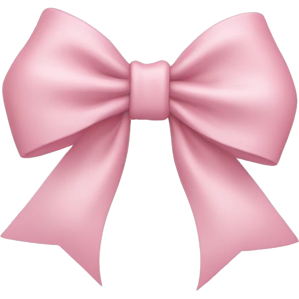 Light pink bow emoji