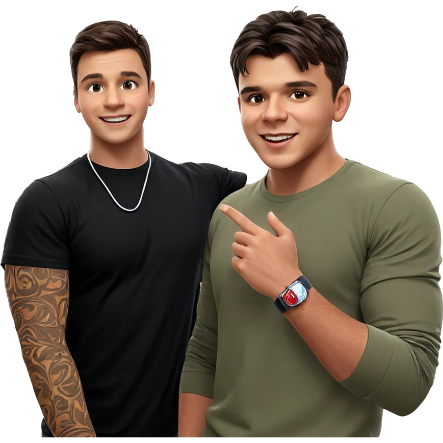 boys enjoying indoor fun emoji