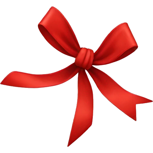 Red bow emoji