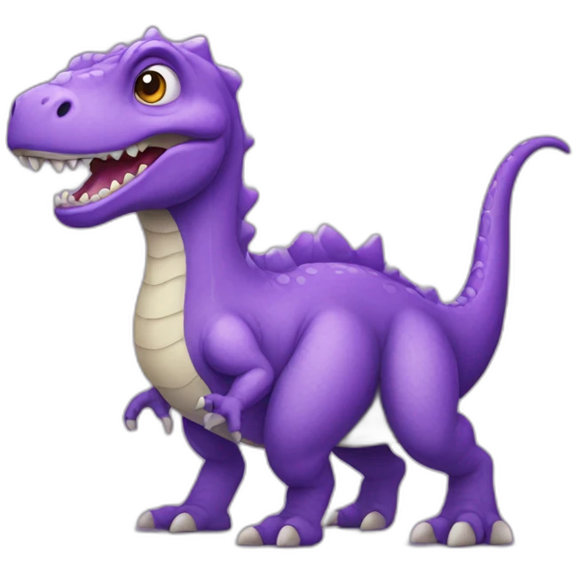 purple dino emoji