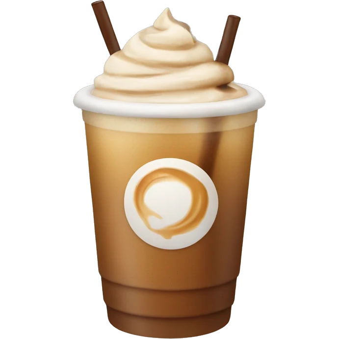 iced carmel latte emoji