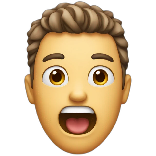 A person getting shocked emoji