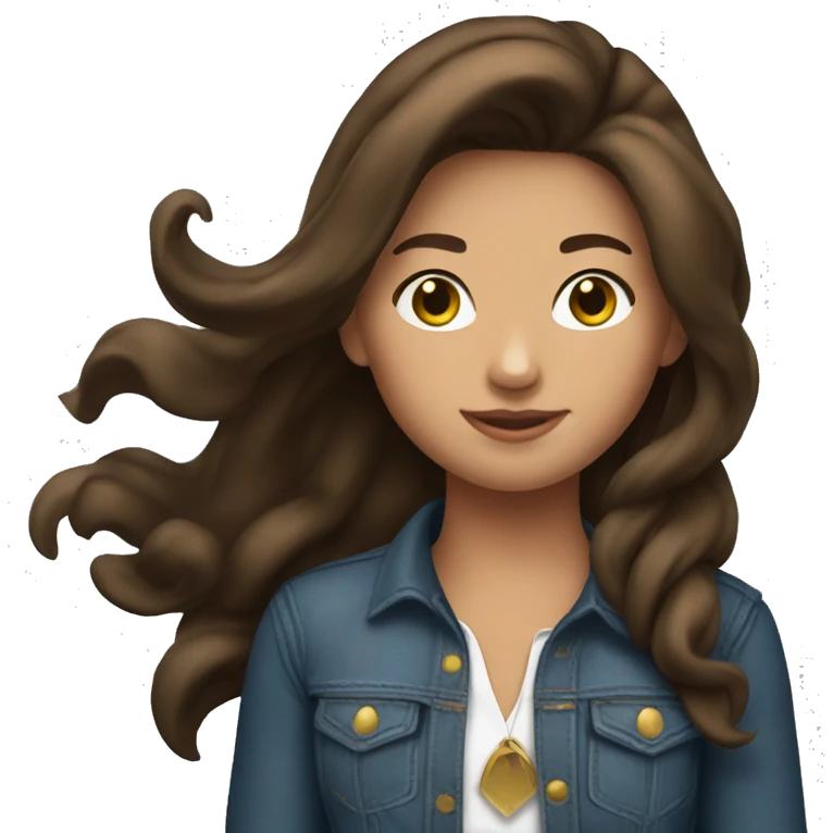 girl rodeo brunette emoji