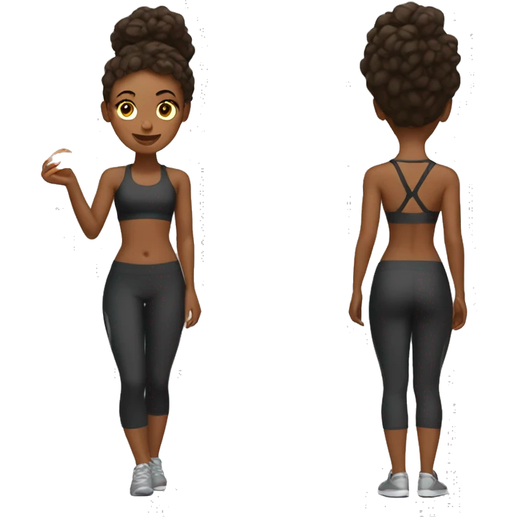 Create a fit girl on fire emoji