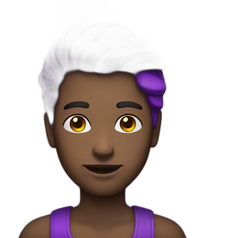 neon purple emoji