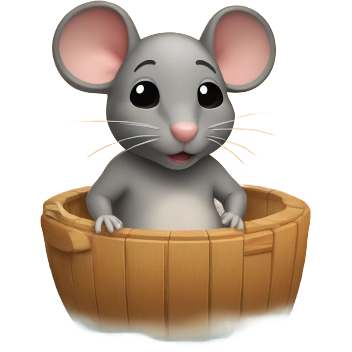 mouse in a sauna  emoji