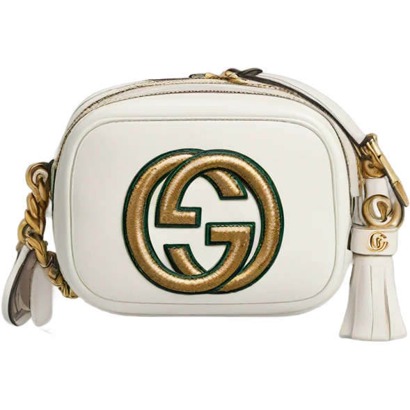 Gucci Ophidia mini bag in white emoji
