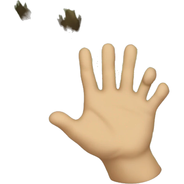 Hand punching oak tree emoji