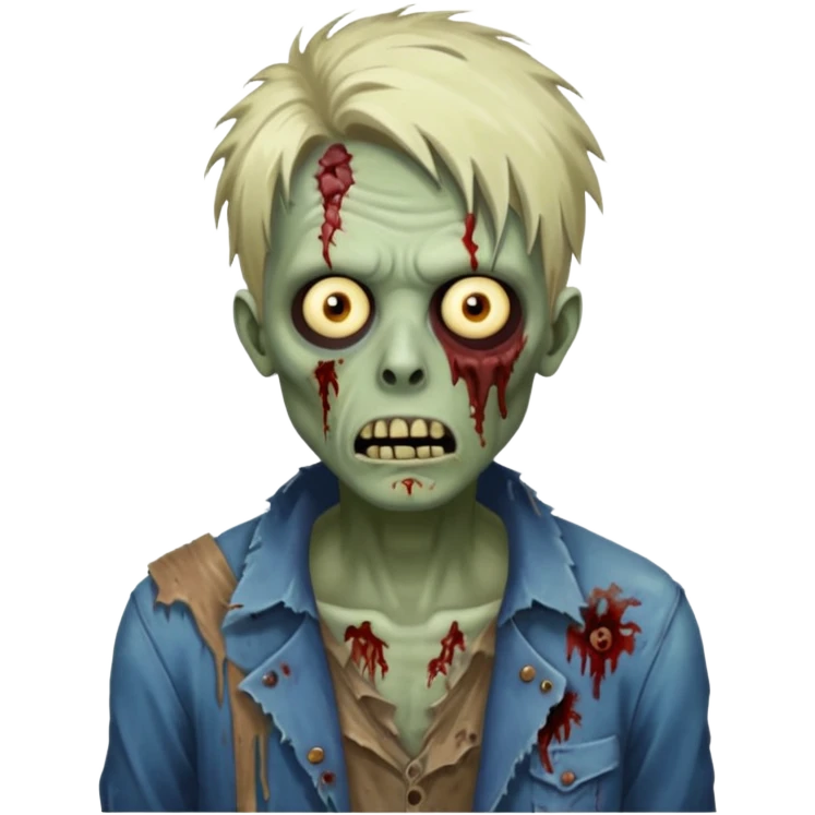 🧟‍♂️ with scene hair emoji