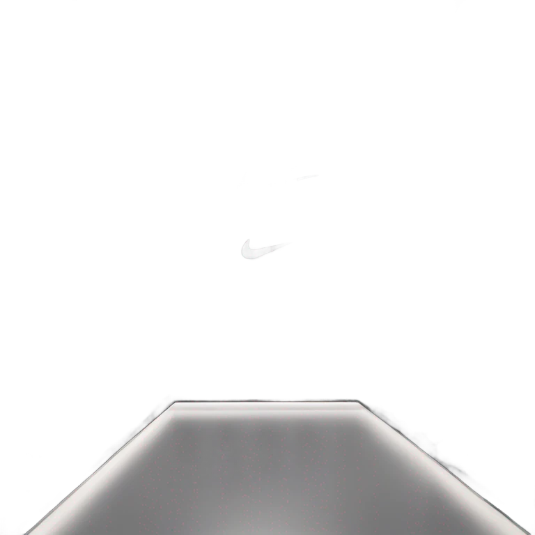 Nike store with black exterior and black Nike swoosh and Nike products inside emoji