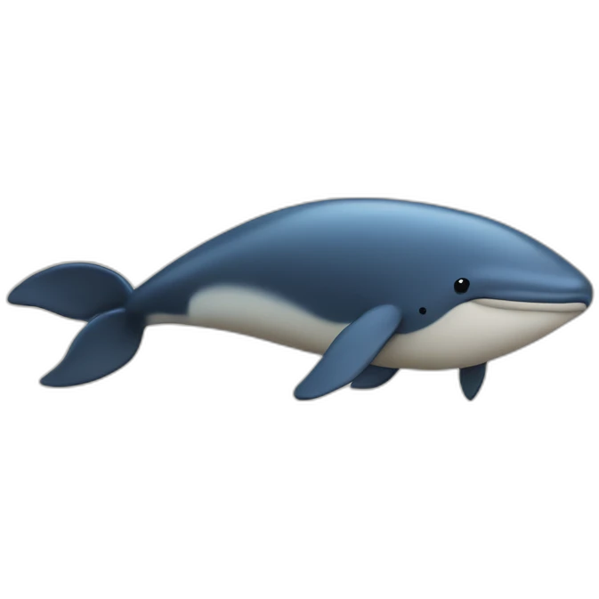 Une baleine sur un tas de sel emoji