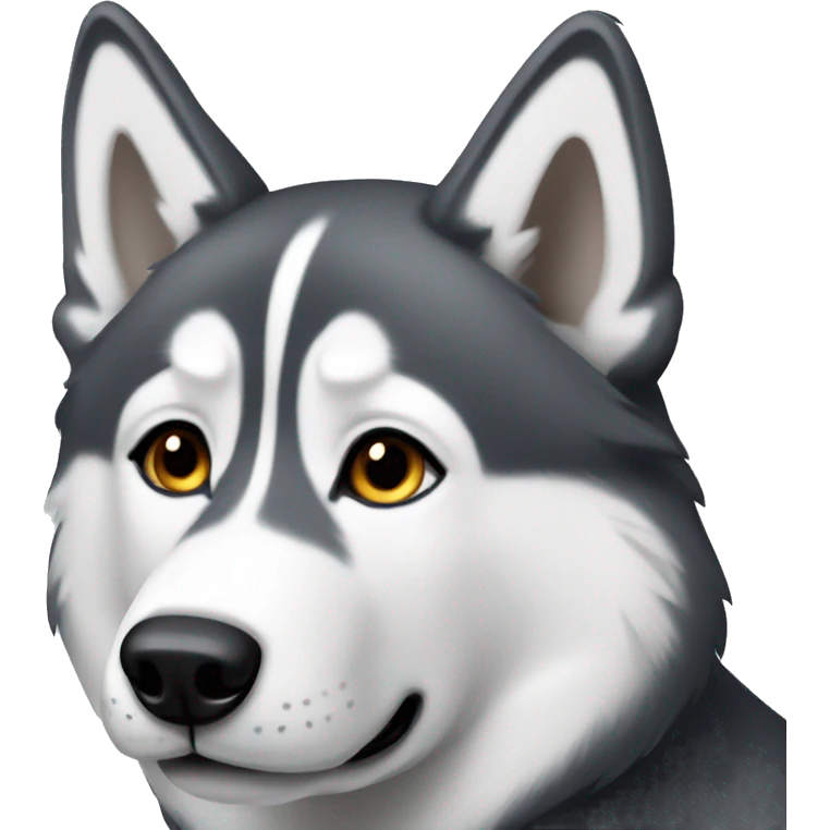 husky grey emoji