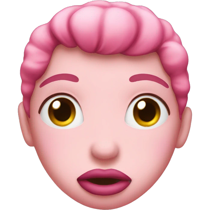 pink kiss mark emoji