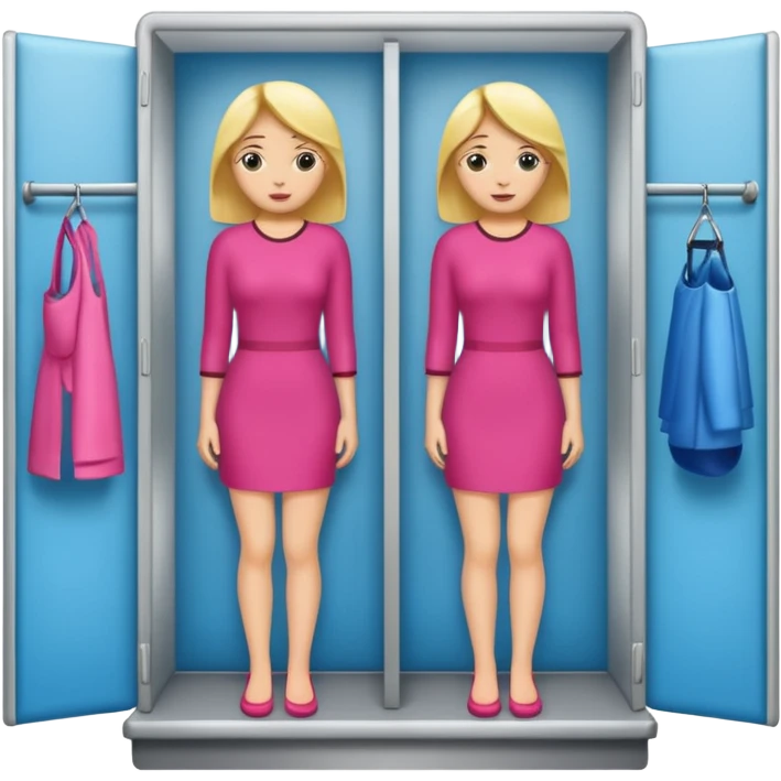 try on woman changing room emoji
