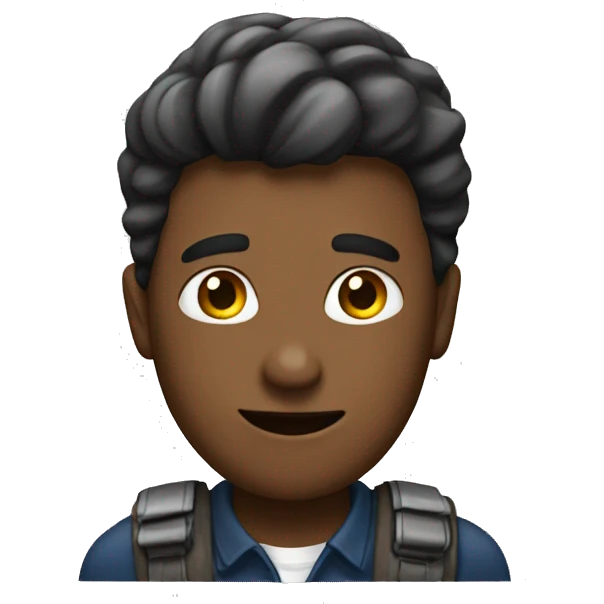 commited guy with work emoji