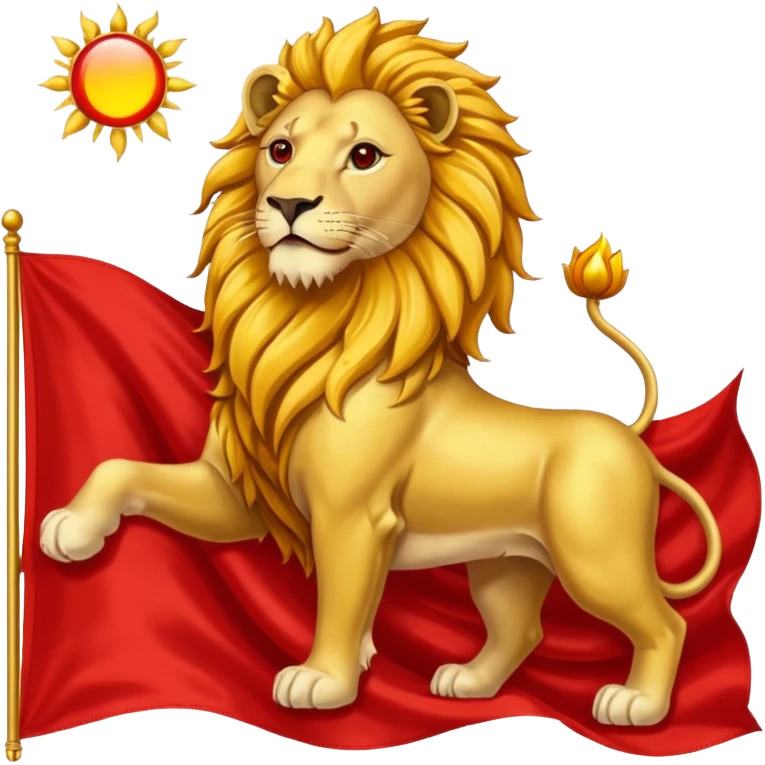 The Lion and Sun Flag of Iran emoji
