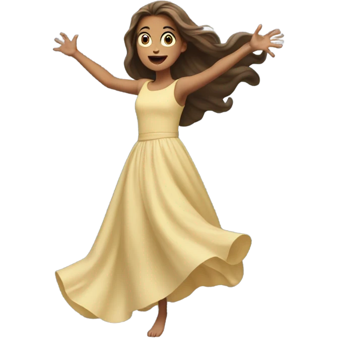 Girl falling  emoji