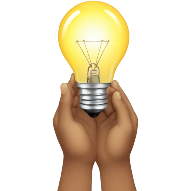Hand bulbs  emoji