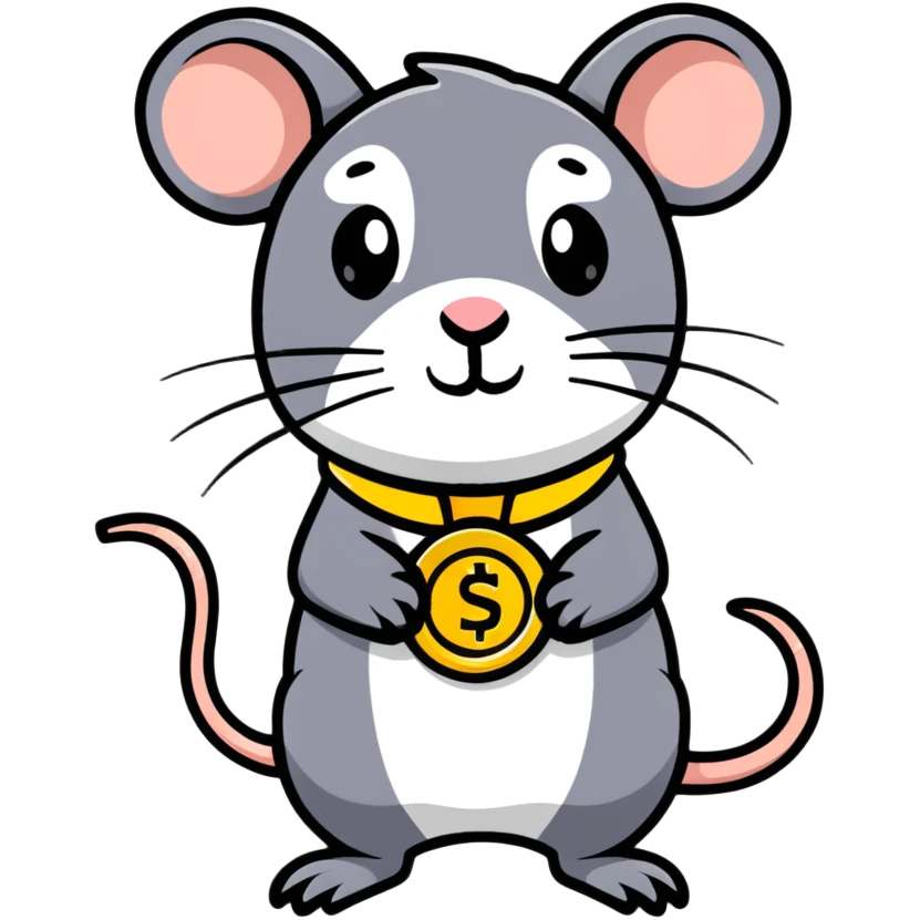rat with a gold medal and ribbon emoji