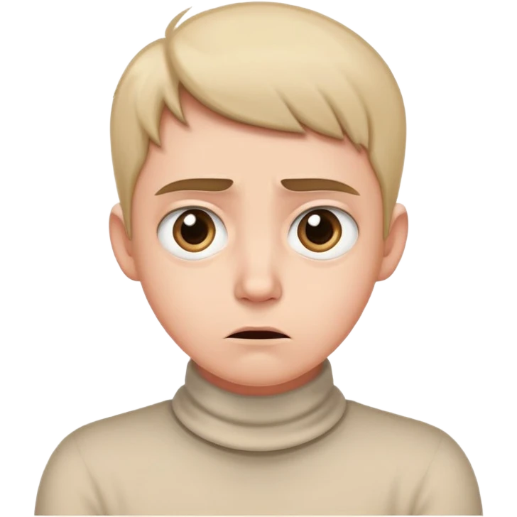 face with two hands around neck, wide eyes, annoyed expression emoji