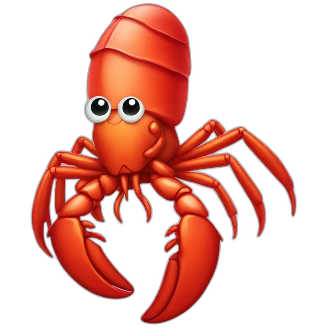 shy lobster emoji