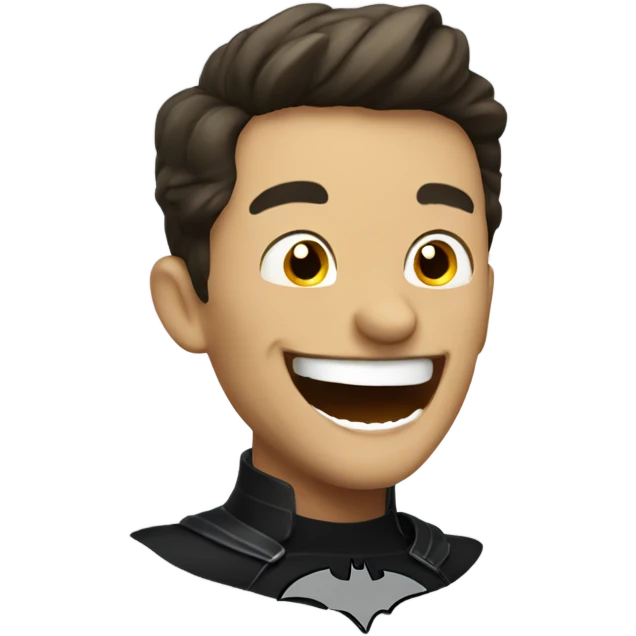 Batman laughing emoji