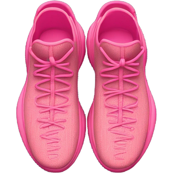 Yeezy shoes in pink emoji