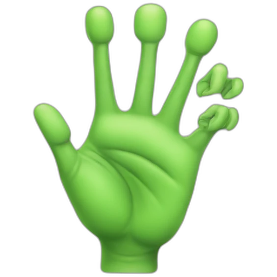 alien hand sign emoji