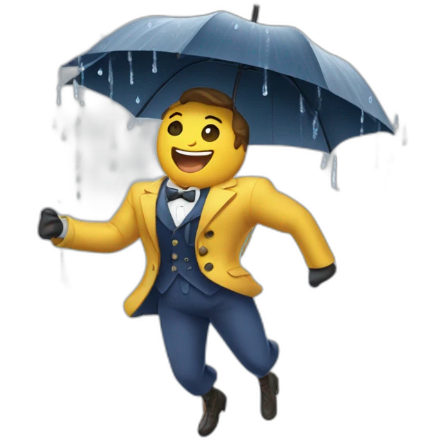 singin' in the rain emoji