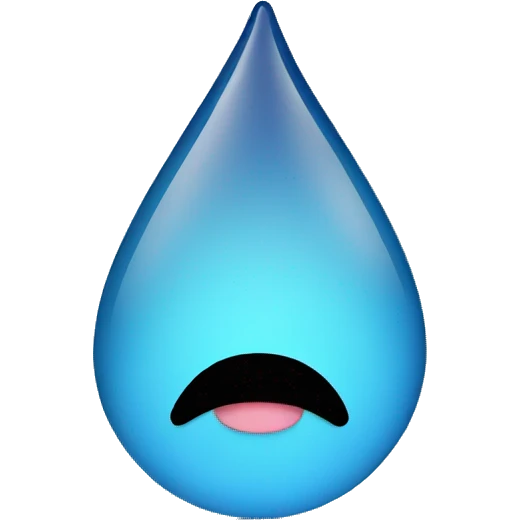 emoji with teardrop  emoji
