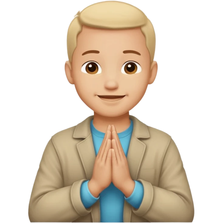 🧔🏻🙏🏻 😃 emoji