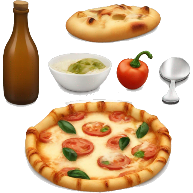 Aesthetic italian food emoji