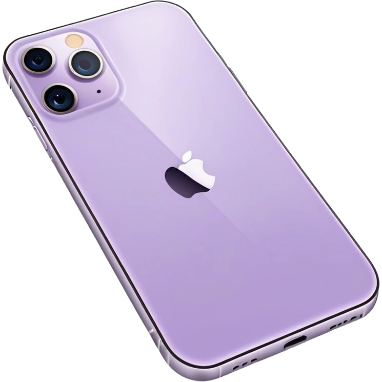 Pale Purple iPhone 14 Pro Max emoji