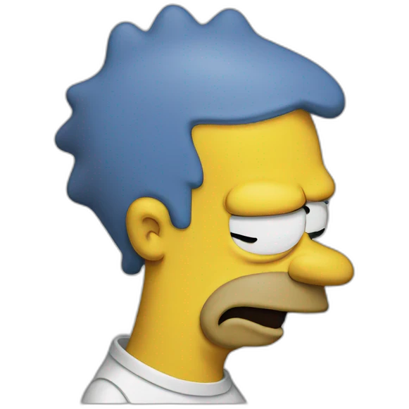 Homer Simpson tired emoji