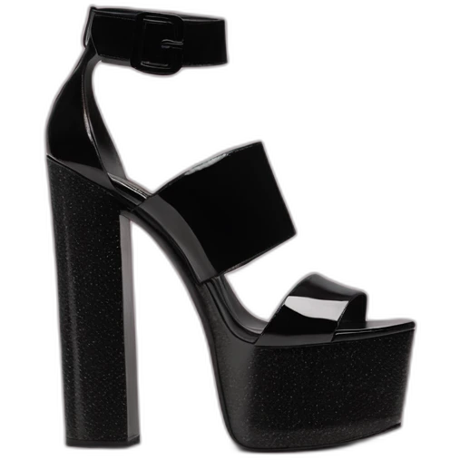 Ysl heel sandal TRIBUTE PLATFORM SANDAL black PATENT LEATHER emoji